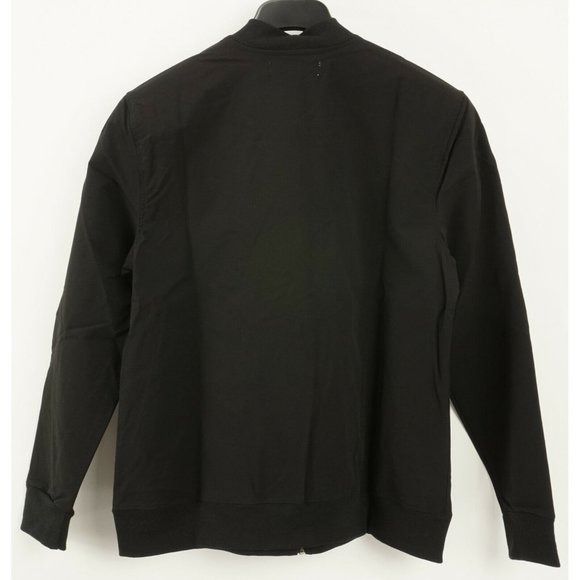 New 109$ Sovereign Code Breeze Men's Medium Black Nylon Full Zip Bomber Jacket - Picture 2 of 12